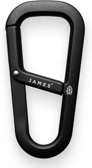 JAMES° Hardin Heavy Duty Forged Carabiner with Tapered Design for Everyday Carry, Aerospace-Grade 6063 Aluminum to Keep Keys and Necessities Secure