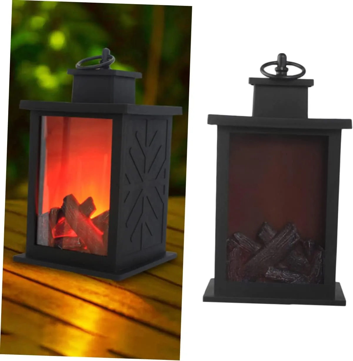 jojofuny Led Solar Lanterns Outdoor Flame Lamp Decorative Solar Yard Light for Garden Tent Christmas Decorative Lamp