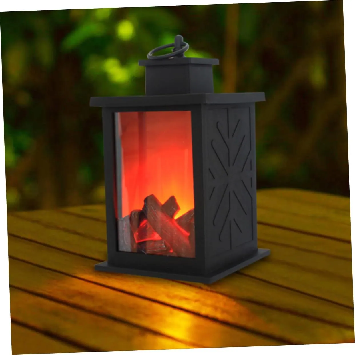 jojofuny Led Solar Lanterns Outdoor Flame Lamp Decorative Solar Yard Light for Garden Tent Christmas Decorative Lamp