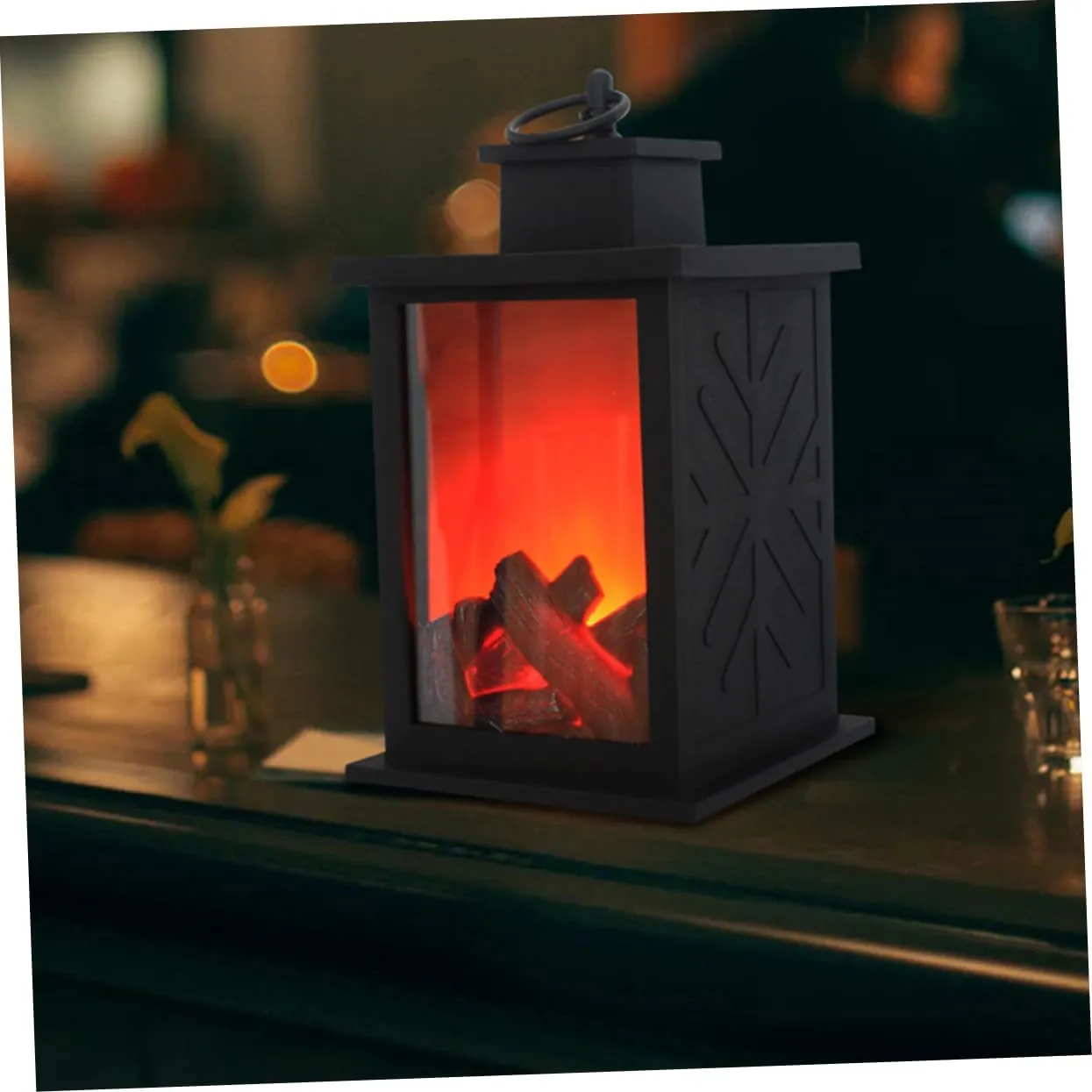 jojofuny Led Solar Lanterns Outdoor Flame Lamp Decorative Solar Yard Light for Garden Tent Christmas Decorative Lamp