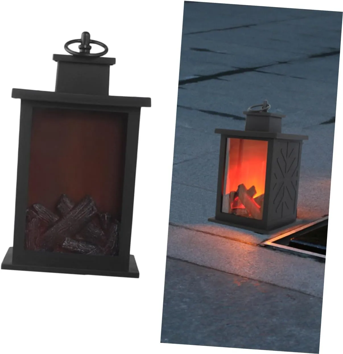 jojofuny Led Solar Lanterns Outdoor Flame Lamp Decorative Solar Yard Light for Garden Tent Christmas Decorative Lamp