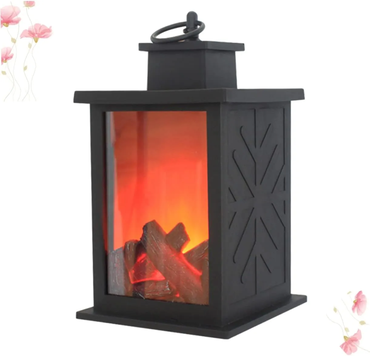 jojofuny Led Solar Lanterns Outdoor Flame Lamp Decorative Solar Yard Light for Garden Tent Christmas Decorative Lamp