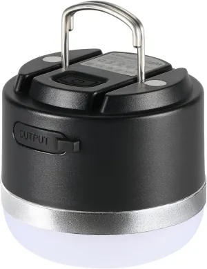 Joyzy Rechargeable LED Camping Lantern with 5 Light Modes, Adjustable Brightness Mini Hanging Lantern (Black)
