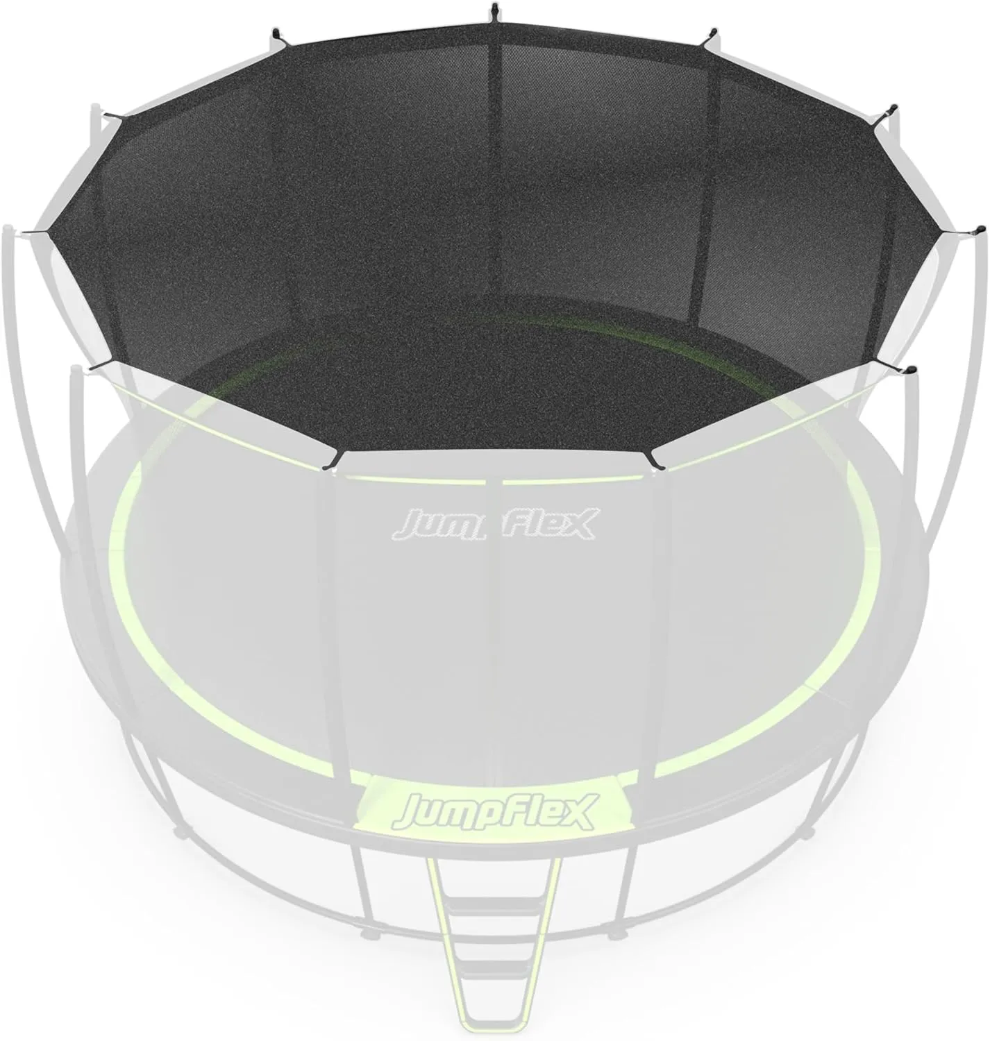 JumpFlex SMARTSHADE Soft Outdoor Trampoline Shade Canopy Cover Accessory for Sun Protection, Compatible with Hero Model ONLY, Trampoline NOT Included