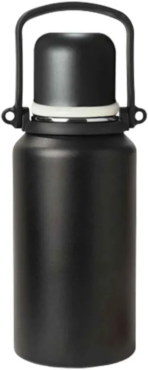 JUSHZ Sports Mens Water Bottle Water Bottles Leakproof Adult for Women Girls with Filter Thermos Flask Insulated Bottles Vacuum Flasks Stainless Steel Student Portable Men Gift (Black,1200ML)
