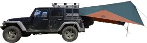 Kelty Waypoint Tarp, Reflecting Pond/Gingerbread, Semi-Universal Vehicle Mounting System, Enhanced Protection from The Elements, Single-Pole Design, Shark-Mouth Carry Bag for Easy Transport, & More