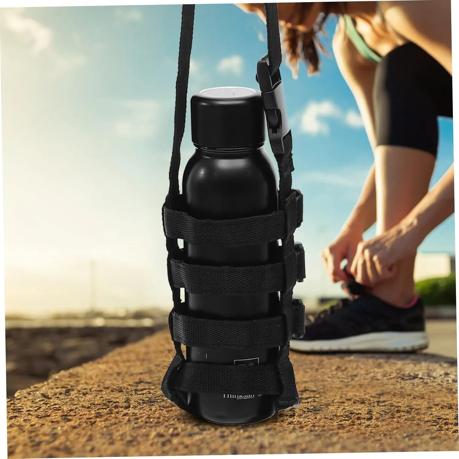 KESYOO Kettle Strap Rope Portable Water Bottle Carrier with Strap Stainless Straps Running Water Bottle Modern