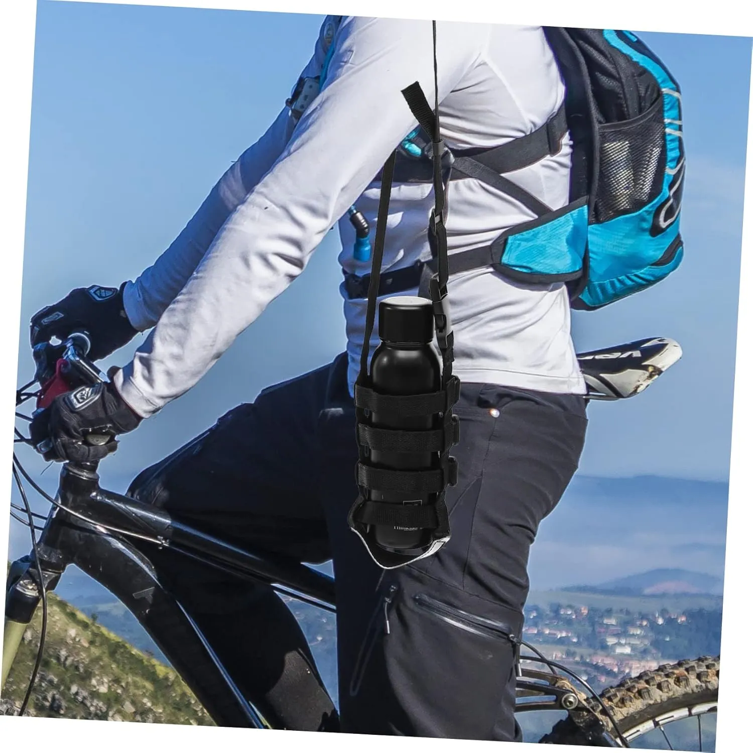 KESYOO Kettle Strap Rope Portable Water Bottle Carrier with Strap Stainless Straps Running Water Bottle Modern