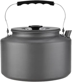 KESYOO Outdoor Kettle and Travel Kettle Mini Whistling Kettle Camping Picnic Camping Teapot Camping Kettles for Gas Camping Tea Kettle Portable Water Kettle Hot Folding Aluminum Alloy