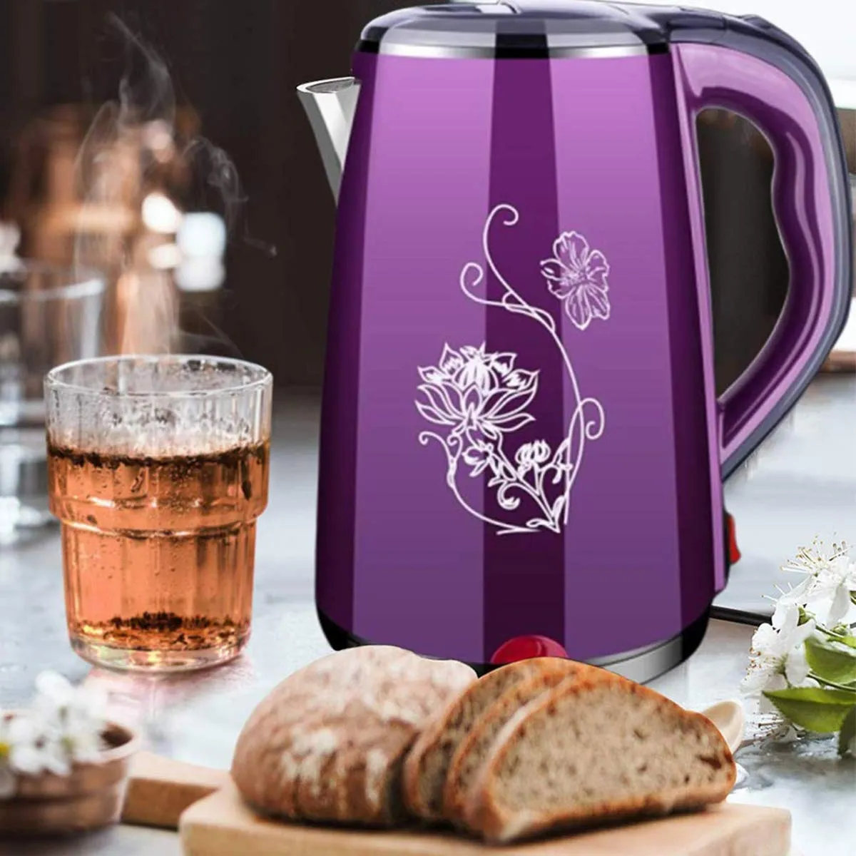 Kettle 2.3L Large Capacity High Power for Fast Heating Electric Tea Kettle,Stainless Steel.