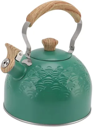 Kettle 2.5l Stainless Steel Whistling Kettle For Induction And Gas Wood Stove