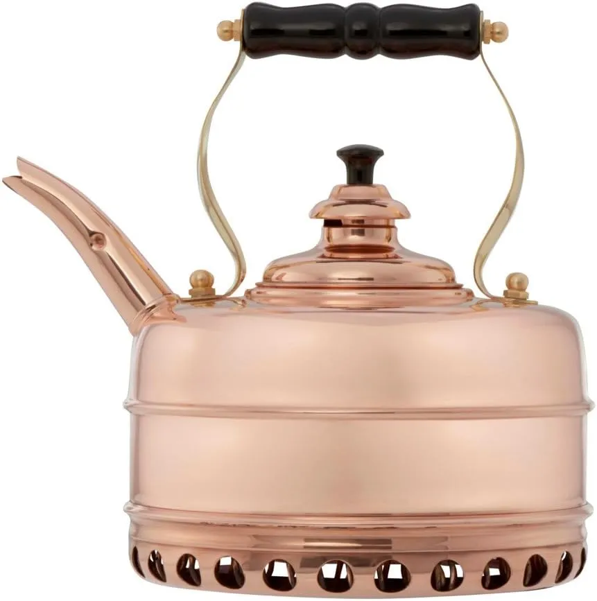 Kettles Buckingham Solid Copper No. 1 Copper Finish 1.9 Quart Teakettle