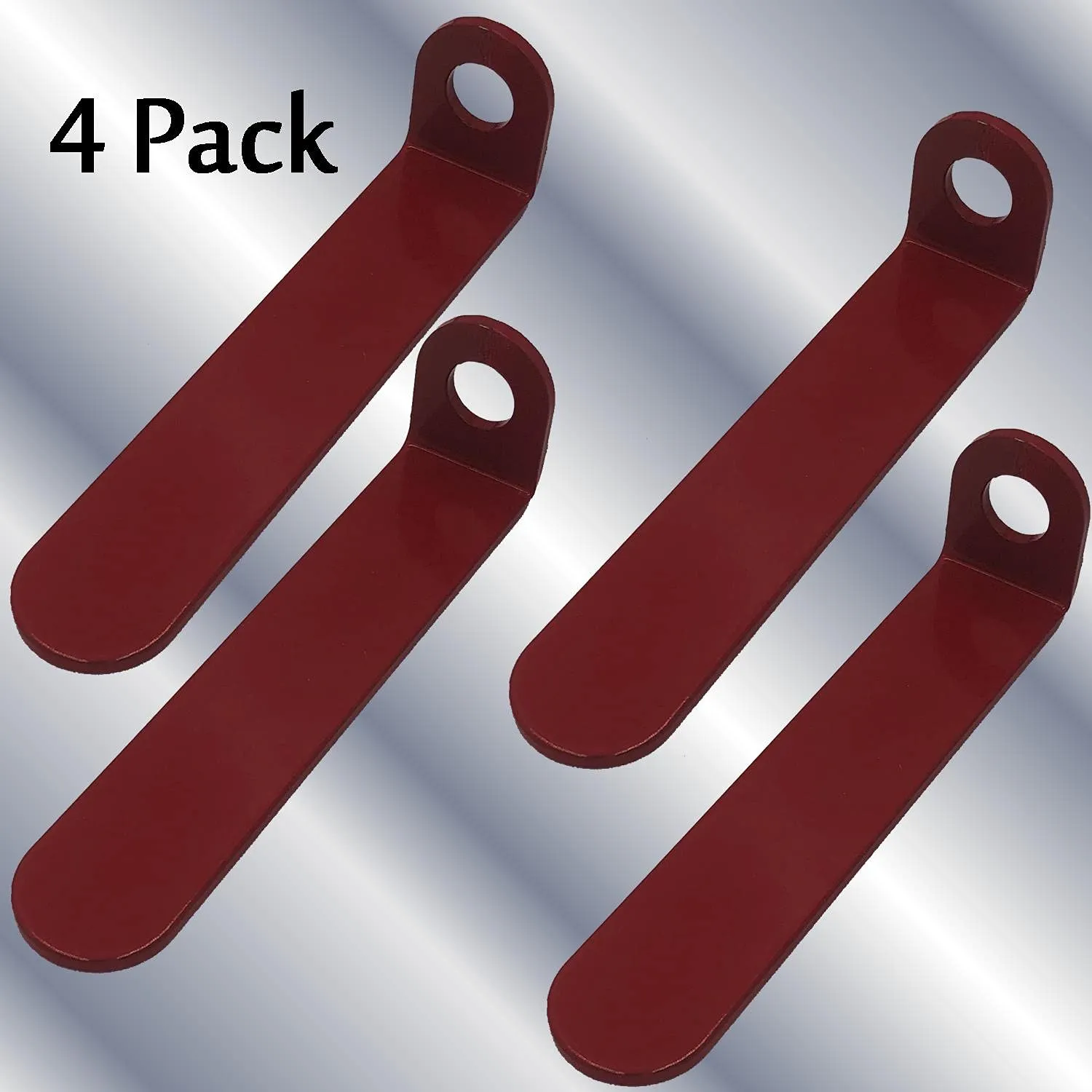 Keyfit Tools NO Drill Tarp Anchor Plates (4 Pack) for Hard Surfaces Like Concrete & Asphalt Where You Don't Want to Drill Or Pound in Stakes