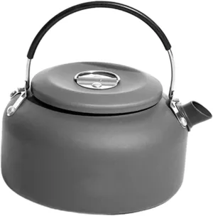 Kisangel Large Capacity Camping Kettle 1.4l Stovetop Boiler Outdoor Water Pot Easy to Use Aluminum Alloy
