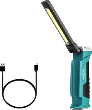 klarus WL1 LED Work Light, 550 Lumens Rechargeable COB Work Light with Magnetic Base & Hook, 180°Rotate  180°Foldable and 7 Modes Bright LED Flashlight for Car Repair, Household and Outdoor Use