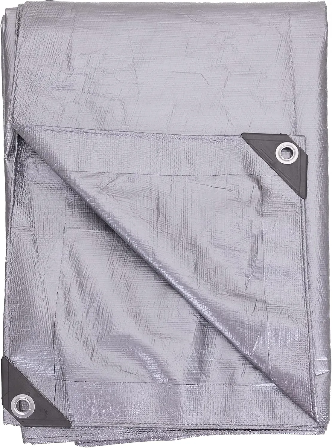 Kotap 10-ft x 20-ft Heavy-Duty 14 by 14 Cross Weave Sun Blocking 10-mil Silver Poly Tarp, Item: TRS-1020
