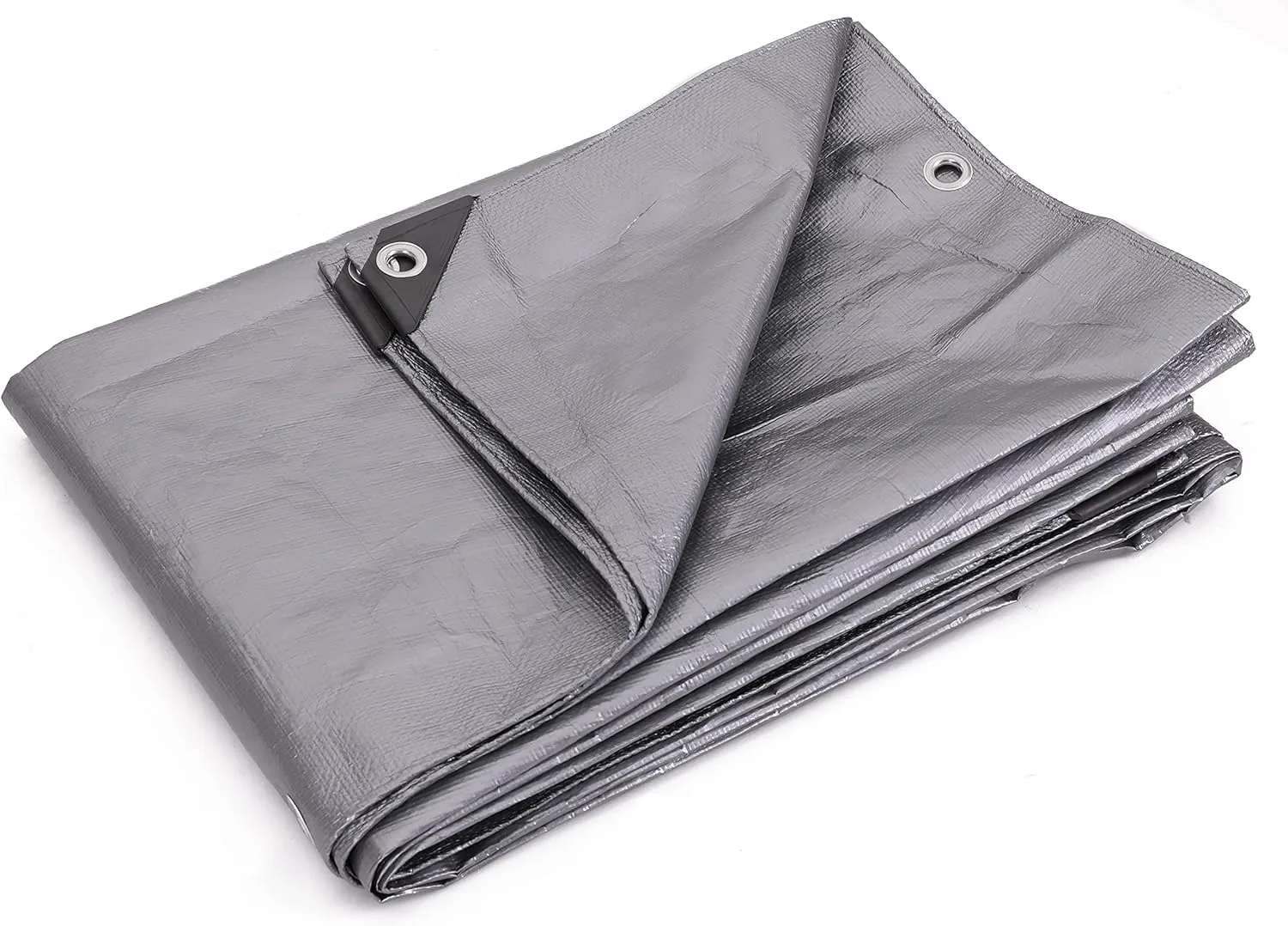 Kotap 8 x 12 Ft. Heavy-Duty Protection/Coverage Tarp, Superior Weave for Greater Longevity, 10-mil Multi-Use, Waterproof, TRS-0812, Silver (1-Pack)