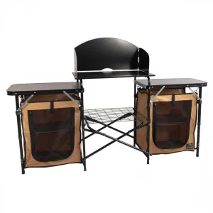 Kuma Busy Bear Camp Kitchen – Portable, Collapsible Cooking Station with Storage