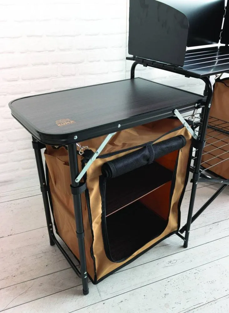 Kuma Busy Bear Camp Kitchen – Portable, Collapsible Cooking Station with Storage