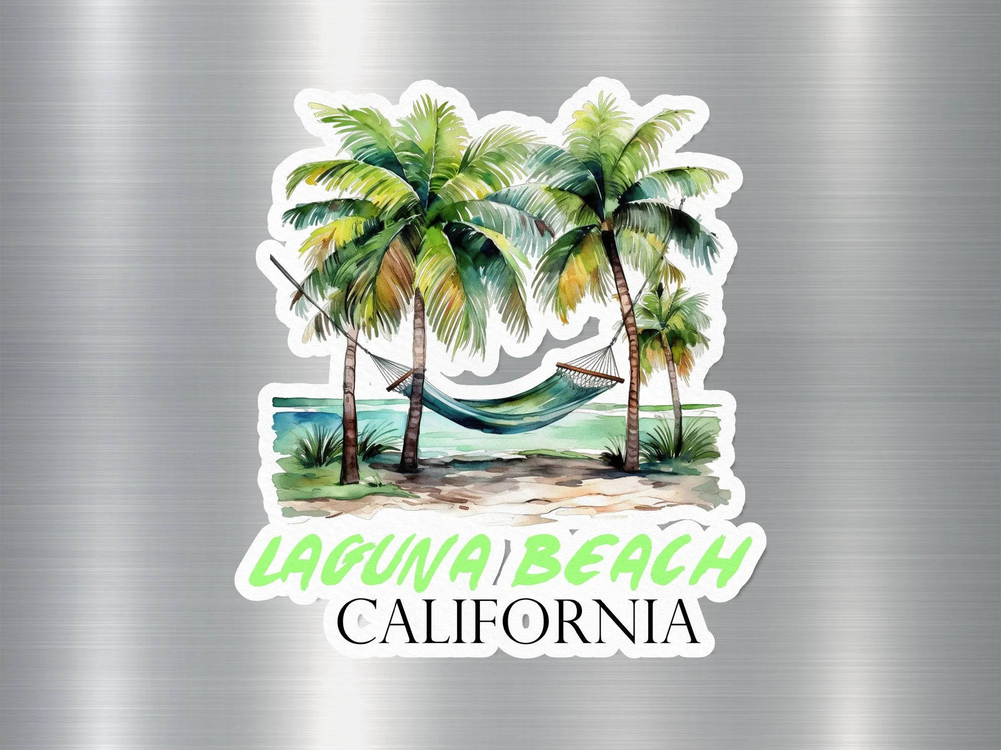 Laguna Beach California Hammock Sticker