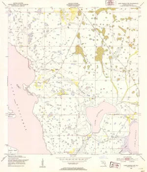 Lake Marian NW FL topo map, 1:24000 Scale, 7.5 X 7.5 Minute, Historical, 1953, Updated 1954, 26.7 x 22.9 in