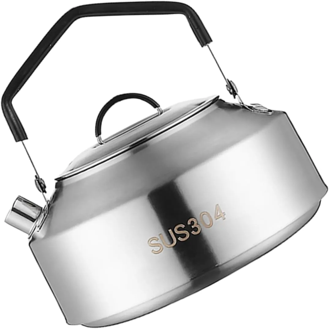 Large Capacity Stainless Steel Kettle Ideal for Camping Hiking Outdoor Activities Boil Tea Water Milk