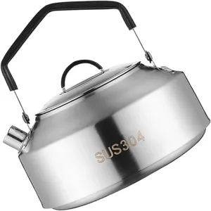 Large Capacity Stainless Steel Kettle Ideal for Camping Hiking Outdoor Activities Boil Tea Water Milk