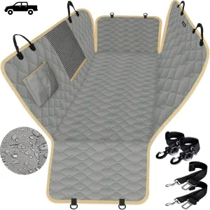 Lassie Truck Dog Car Seat Covers Back Seat, F150 F250 Waterproof Dog Car Hammock for Truck, Backseat Pet Cover for Car Compatible with Ram 1500,2500,Silverado Sierra Tundra