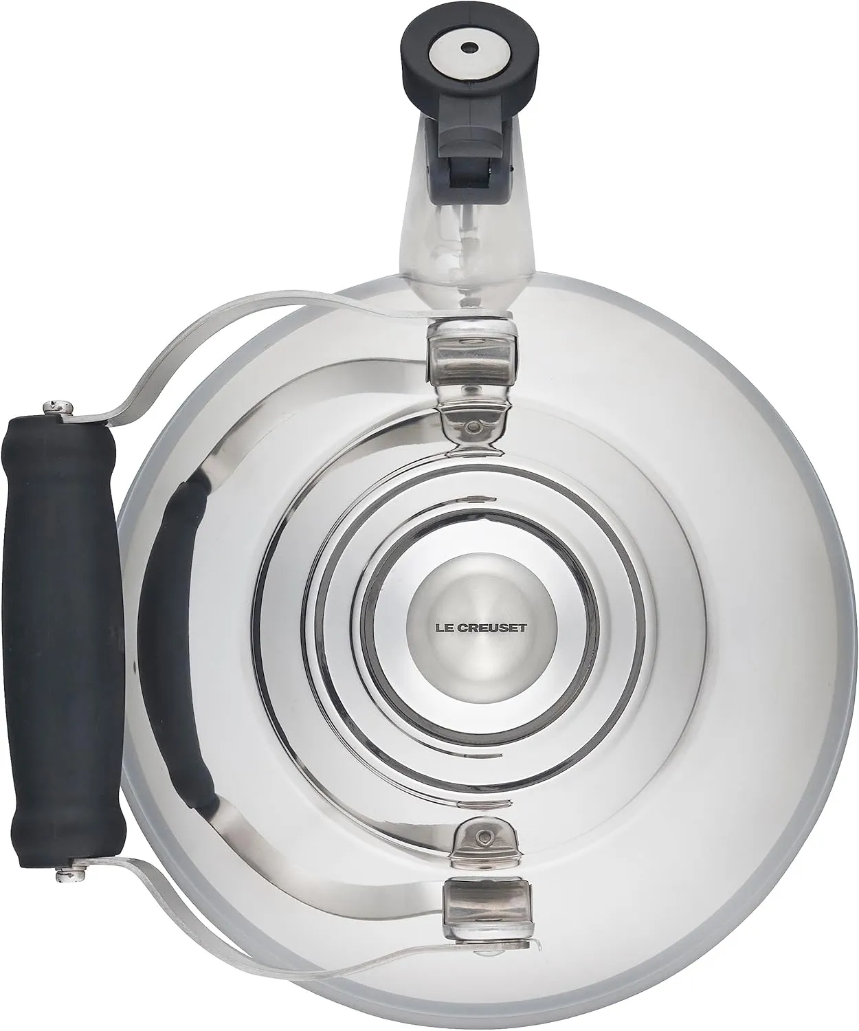 Le Creuset Whistling Tea Kettle with Metal Finishes, 1.2 qt., Stainless Steel