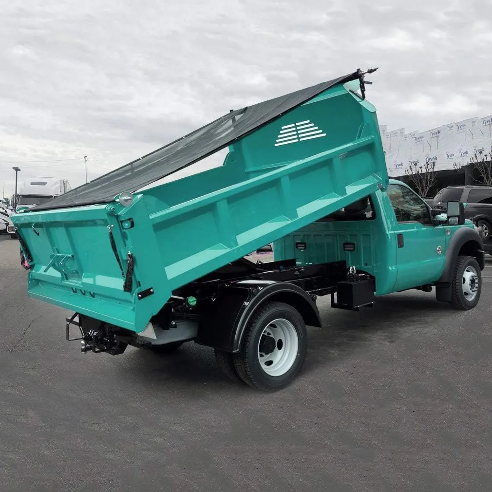 Leaveshade Dump Truck Mesh Tarp 7'X14'-Tentproinc Heavy Duty Cover with 6'' Pocket, No Rust Thicker Copper Eyelets, Reinforced Double Stitch Webbing Ripping Tearing Stop, Zip Bag Packed