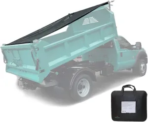 Leaveshade Dump Truck Mesh Tarp 7'X14'-Tentproinc Heavy Duty Cover with 6'' Pocket, No Rust Thicker Copper Eyelets, Reinforced Double Stitch Webbing Ripping Tearing Stop, Zip Bag Packed