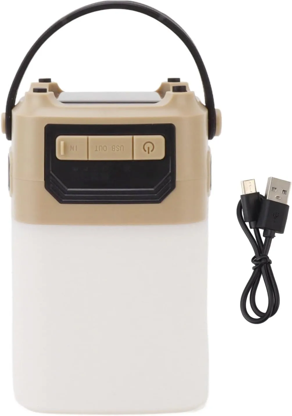 LED Camping Lantern Solar Powered Rechargeable Water Prevent Portable for Outdoor Camping Hiking