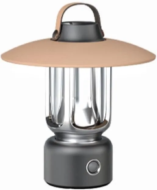 LED Mini Camping Lantern, Type-C Rechargeable, 5 Modes, Emergency Flashlight, Outdoor Portable Light (Black)