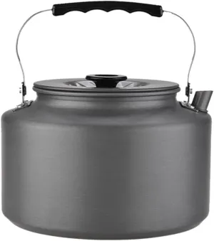 Lightweight l Teakettle Portable Camping Pot for Outdoor Tea Coffee Heat-resistant Handle Easy to Clean