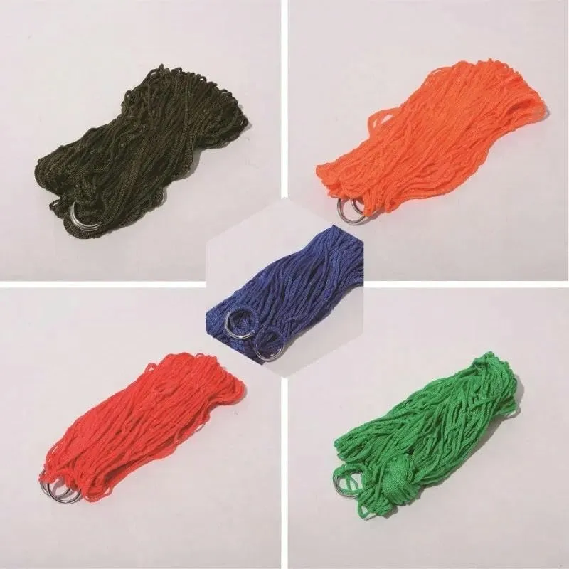 Lightweight Portable Camping Hammock Nylon Hammocks Outdoor Garden Yard Patio Hammock