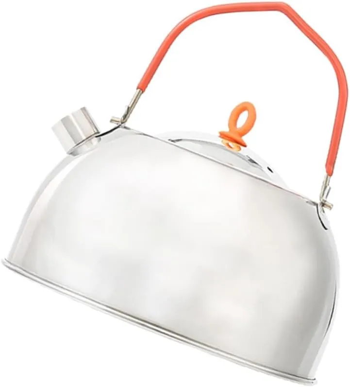 Lightweight Stainless Steel Outdoor Camping Teapot Portable Kettle for Hiking Tea and Coffee Durable Scratch Resistant Design for Indoor and Outdoor Use
