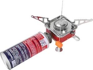 [lilaBelle]【light Camp Stove】Collapsible Gas Grill for Outdoor Enthusiasts |【Portable BBQ Cooker】with Wind- Design | Perfect for Camping, Fishing & Backyard Adventures