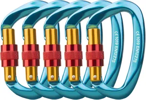 Locking Carabiner - 25kN 5600lb Climbing Carabiner Screw Gate D Shape Carabiner