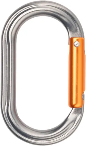 Locking Climbing Carabiner Clip Oval Screw Gate Locking Carabiner for Rock Climbing, Rappelling, and Mountaineering