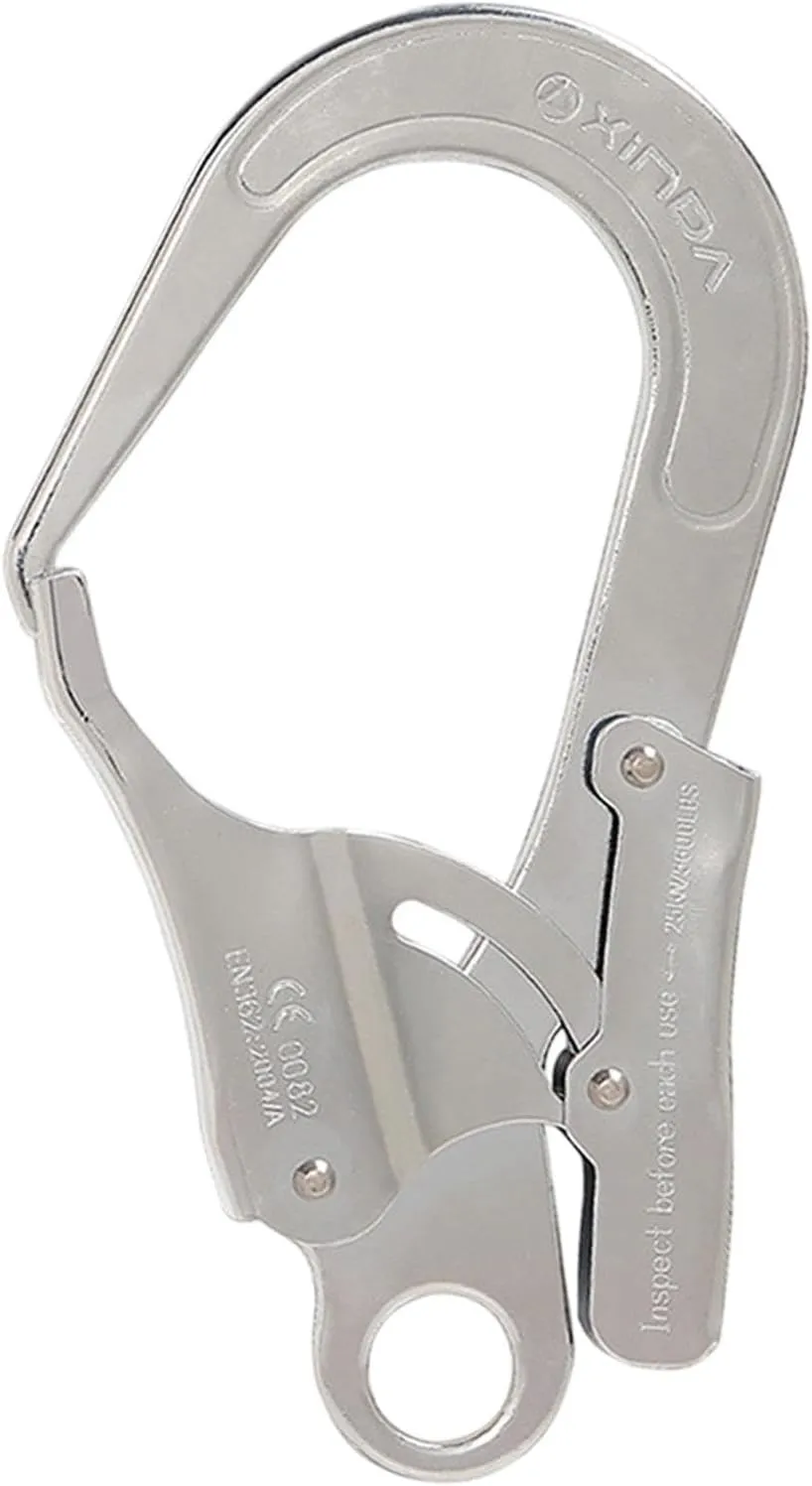 Locking Snap Hook Self Locking Carabiner Hardware Alloy Steel Heavy Duty Sturdy Clip Spring Snap Hook for Downhill Climbing