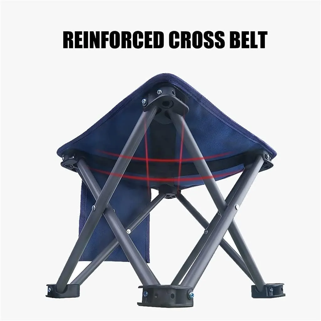 Lounge Deck Chair Ultralight Portable Mini Outdoor Chair Foldable Camping Stool Lightweight Fishing Chair for Hiking Picnic Gardening Beach Backpack with Carrying Bag-4