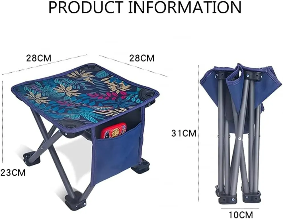 Lounge Deck Chair Ultralight Portable Mini Outdoor Chair Foldable Camping Stool Lightweight Fishing Chair for Hiking Picnic Gardening Beach Backpack with Carrying Bag-4