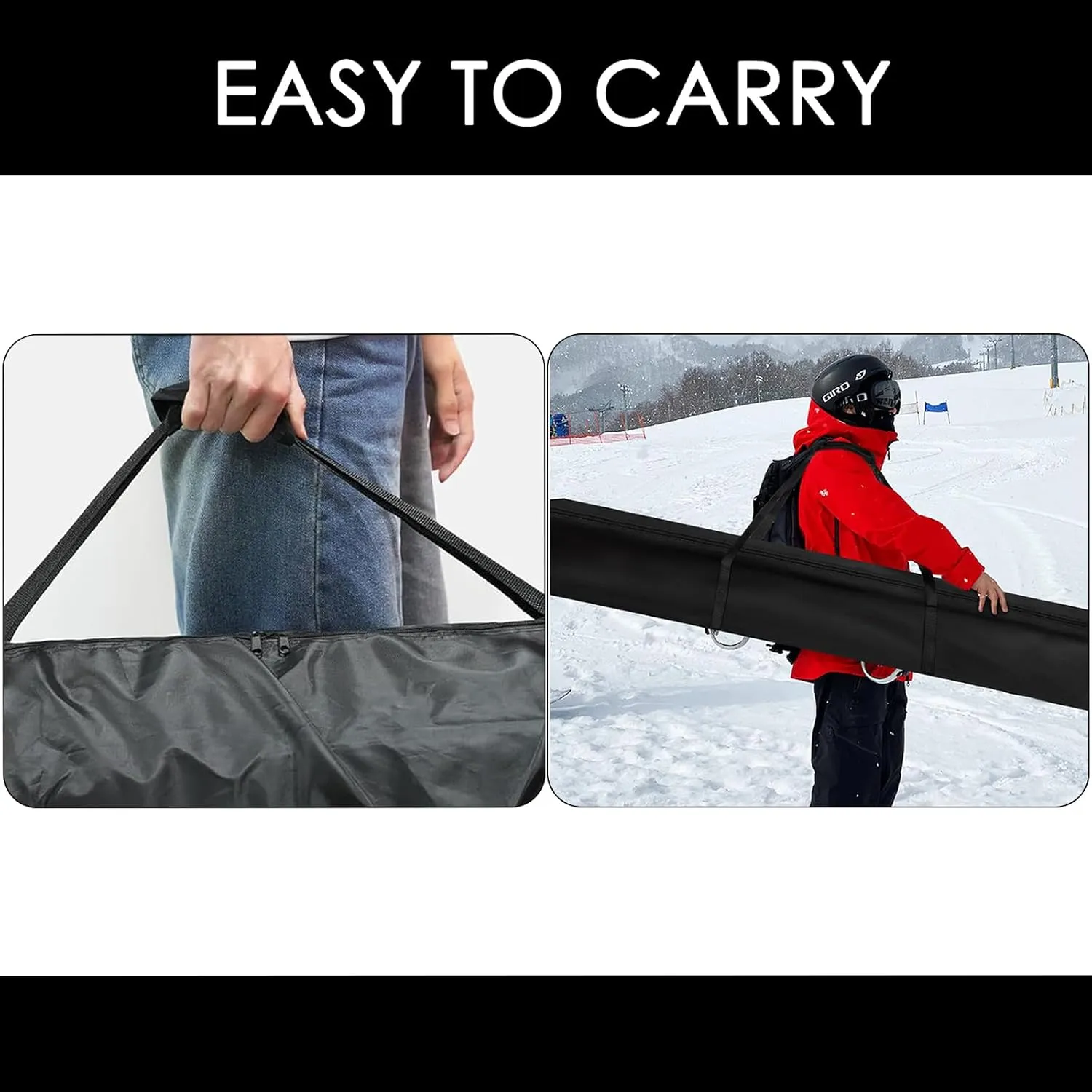LUEXBOX 67 Inch Patio Umbrella Storage Bag for Outdoor, Nylon Beach Umbrella Folding Cover, Heavy Duty Zipper Travel Carrying Duffle Bag for Sports, Beach