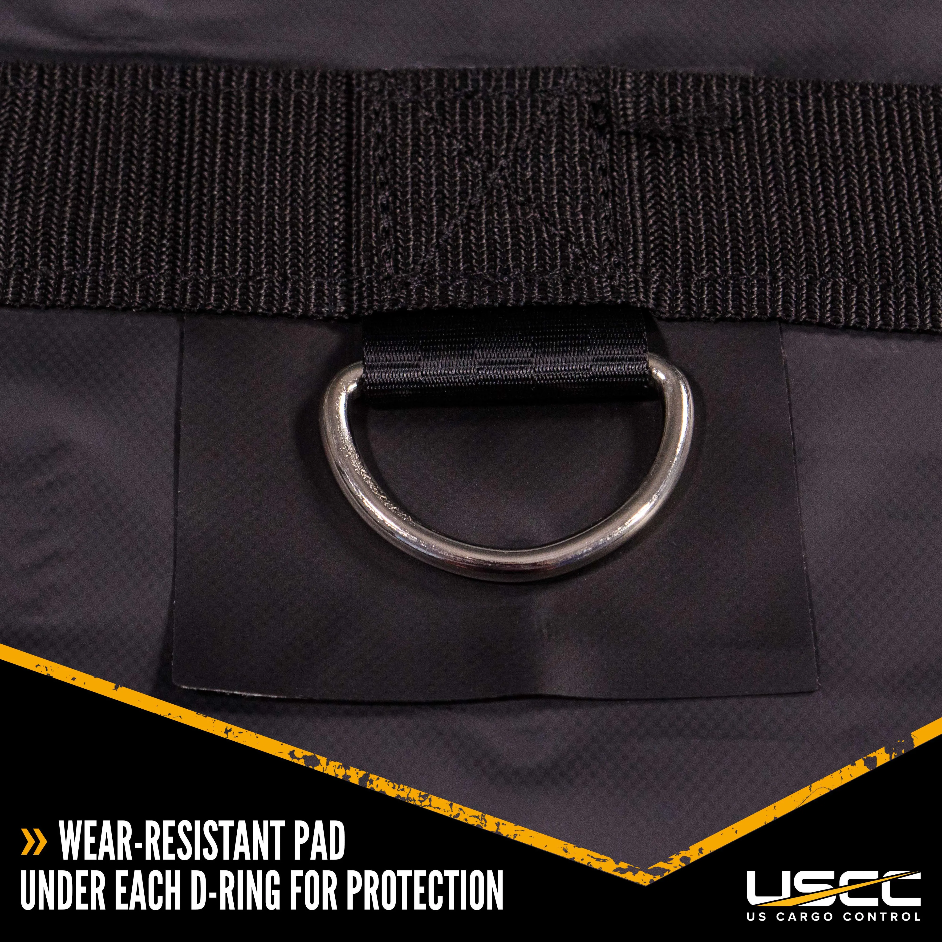 Lumber Tarp - 20' x 28' (6' Drop & Flap) - 14 oz./18 oz. Combo Black Tarp