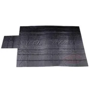 Lumber Tarp - 20' x 28' (6' Drop & Flap) - 14 oz./18 oz. Combo Black Tarp