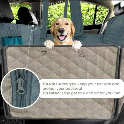Luxora Premium Dog Car Seat Cover Waterproof Hammock Protector