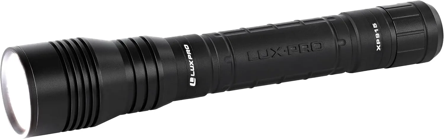 LUXPRO XP915 Compact Tactical Rechargeable 1600 Lumen Flashlight - 18650 Battery