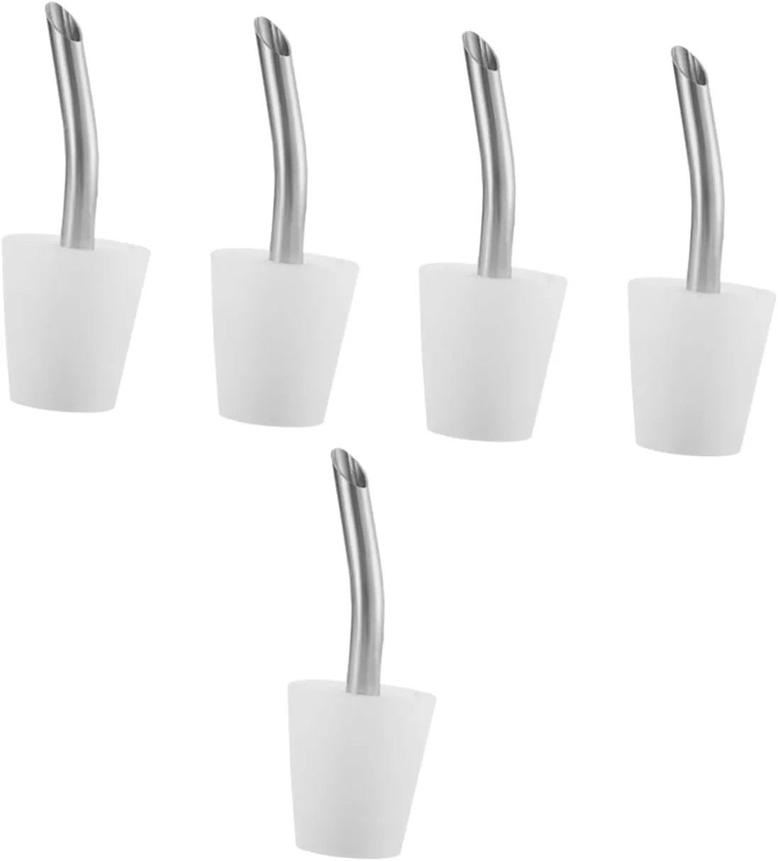 Luxshiny 5pcs Outdoor Kettle Pourer Portable Stainless Steel Extension Spout for Camping Travel Safe Design Accessory for Outdoor Enthusiasts Compact Convenient
