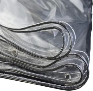 LXB Outdoor Multipurpose Tarpaulin-Tarpaulin Waterproof Clear Trap W/Reinforced Edges for Indoor Outdoor Nursery/Greenhouse/Garden, 500G /M²,1.1X2M