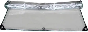 LXB Outdoor Multipurpose Tarpaulin-Tarpaulin Waterproof Transparent Heavy Duty Tarps Outdoor Ground Sheet Cover, Window Garden Canopy with Eyelets, 11-Mil,1Mx1.5M
